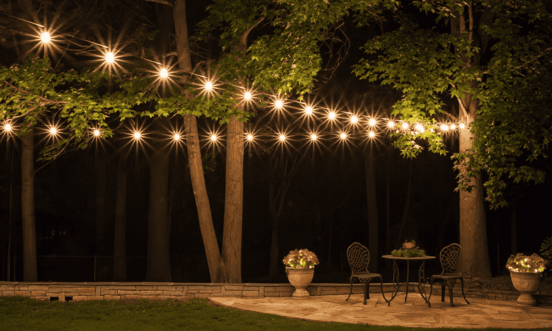 Outdoor Tree Patio Lighting