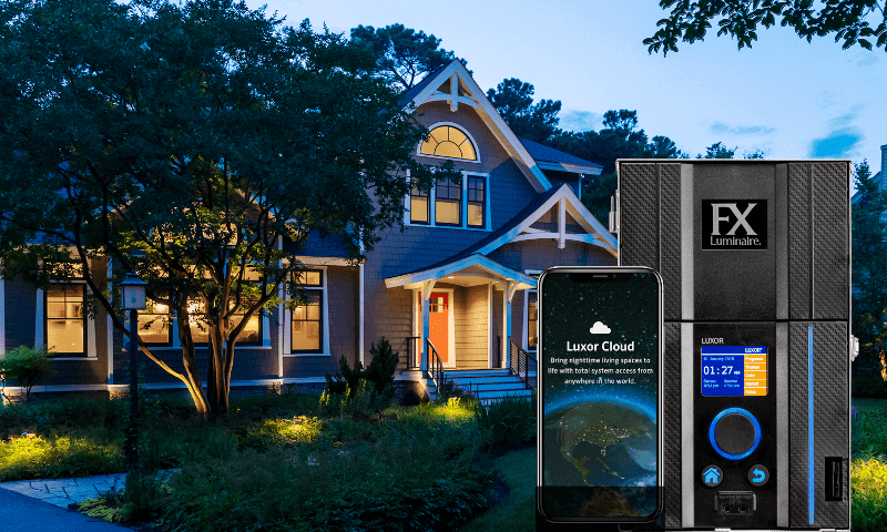 Smart technology landscape lighting control box